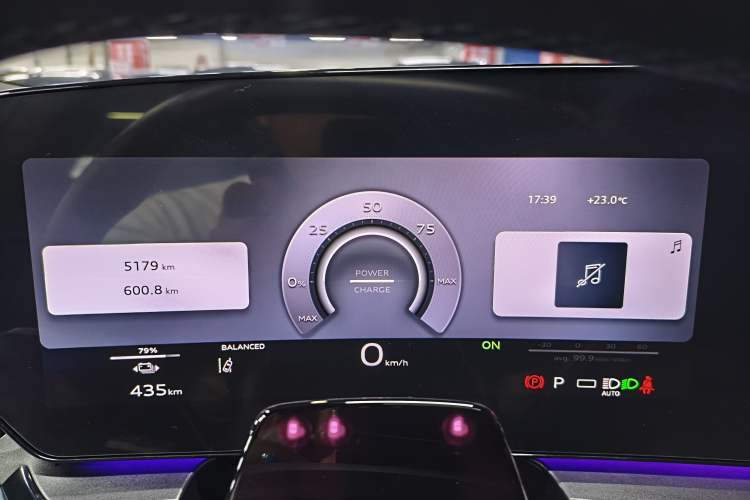 Used Audi Q6L e-tron 2026 First Launch Navigation Edition Instrument Cluster