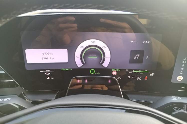 Used Audi Q6L e-tron 2026 First Launch Navigation Edition Instrument Cluster