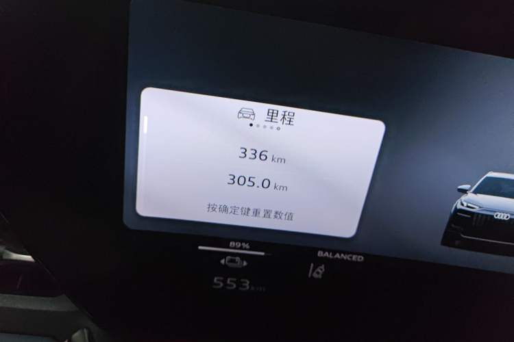Used Audi Q6L e-tron 2026 Ultra-Long Range Edition Odometer Close Up