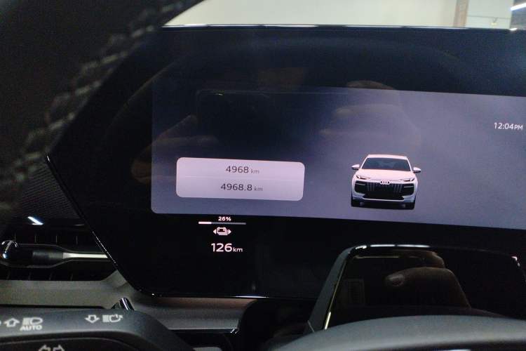 Used Audi Q6L e-tron 2026 First Launch Navigation Edition Instrument Cluster