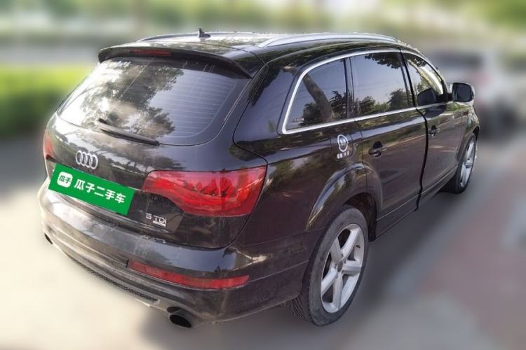 Used Audi Q7 2013 35 TDI Leading Model Rear Right 45 Deg