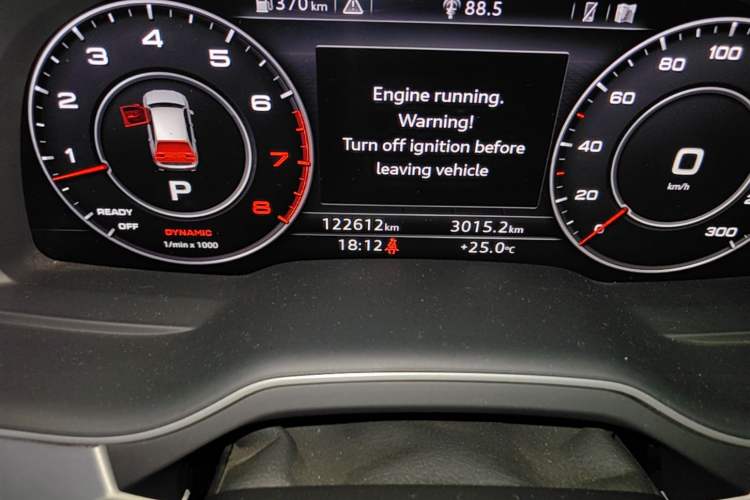 Used Audi Q7 2016 3.0 TFSI parallel import Odometer Close Up