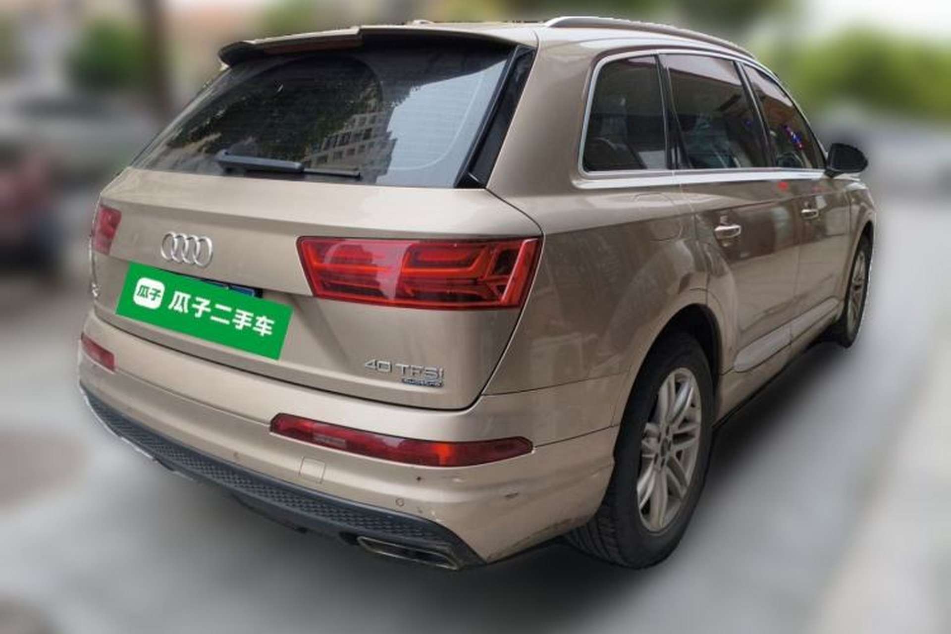 Used Audi Q7 2018 40 TFSI Comfort Model Rear Right 45 Deg
