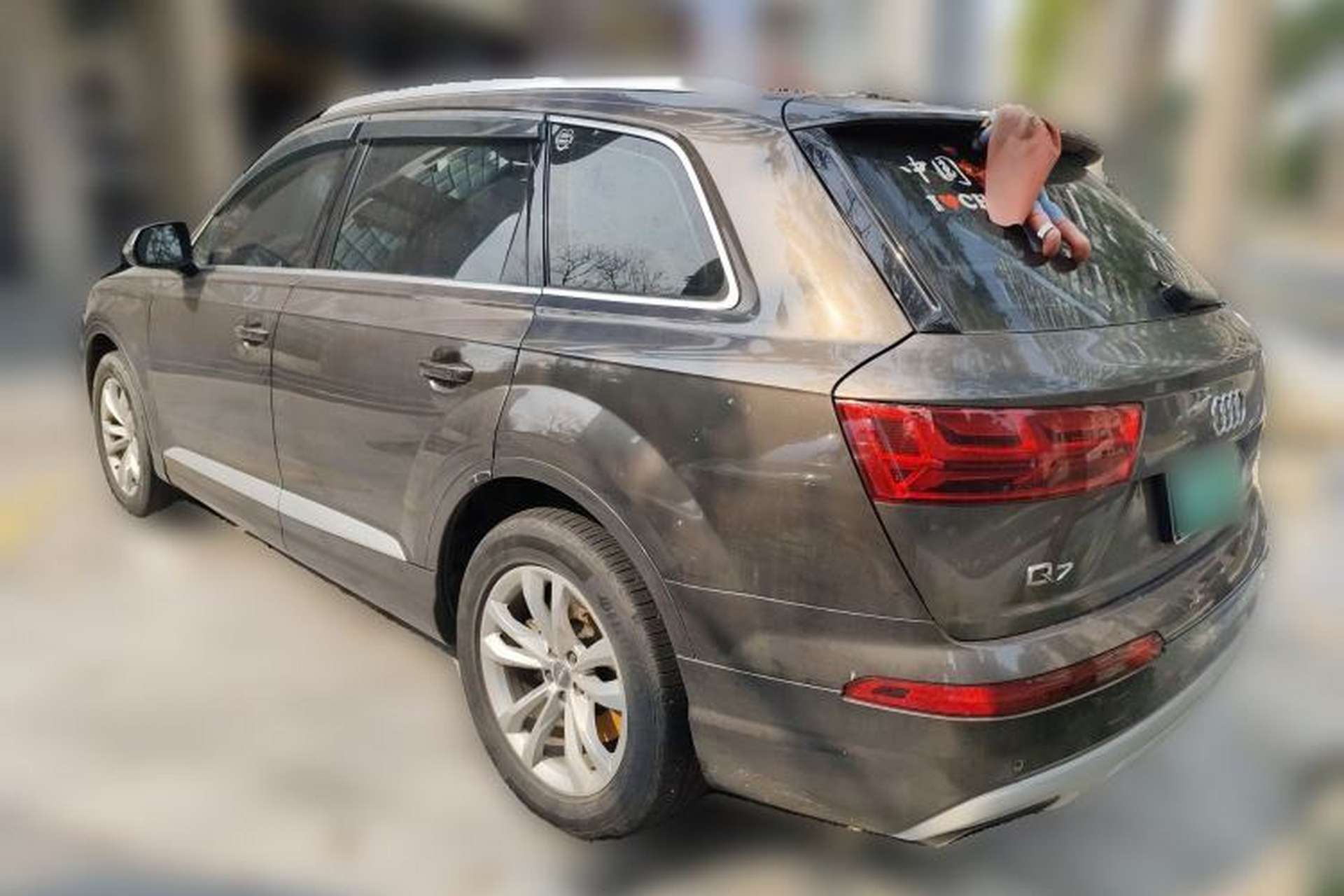 Used Audi Q7 2019 55 TFSI Technology Edition Rear Left 45 Deg