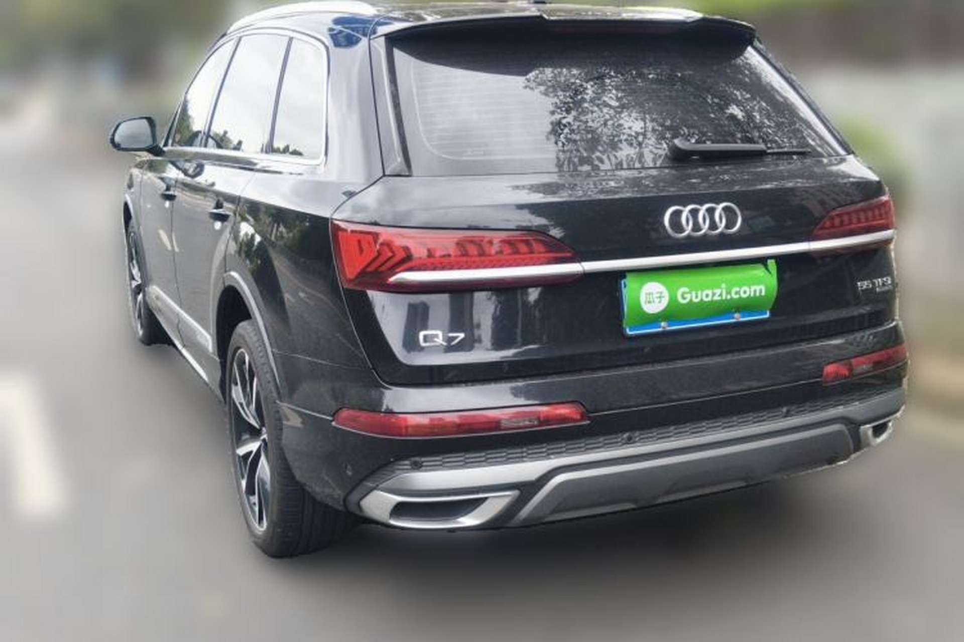 Used Audi Q7 2020 55 TFSI quattro S line sports model Rear Left 45 Deg