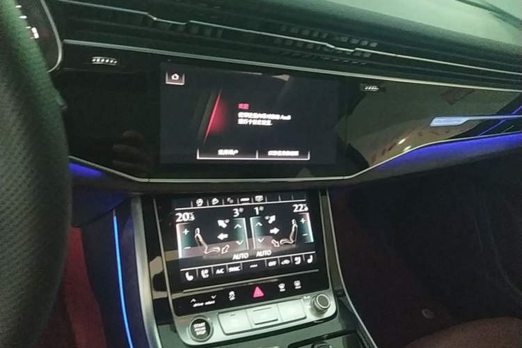 Used Audi Q7 2021 55 TFSI quattro S line Sport model Audio And AC Panel