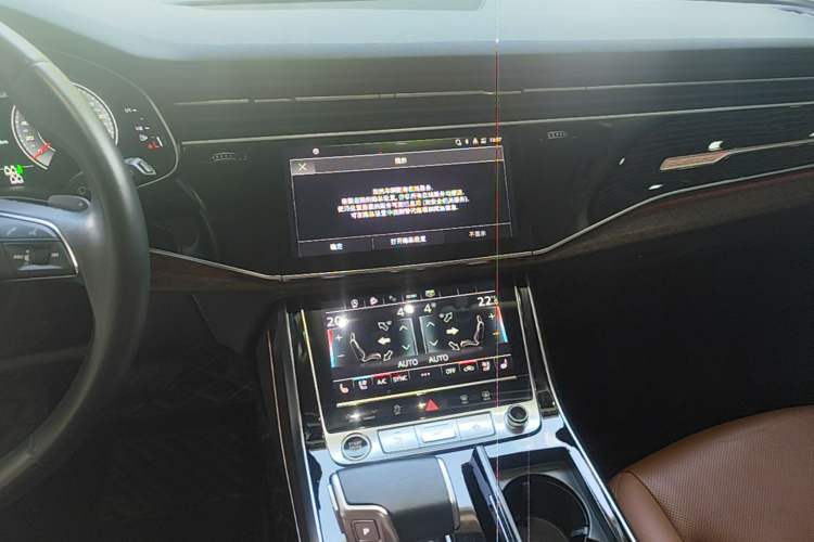 Used Audi Q7 2021 55 TFSI quattro S line Sport model Audio And AC Panel