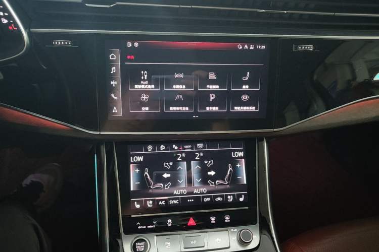 Used Audi Q7 2021 55 TFSI quattro S line Sport model Audio And AC Panel