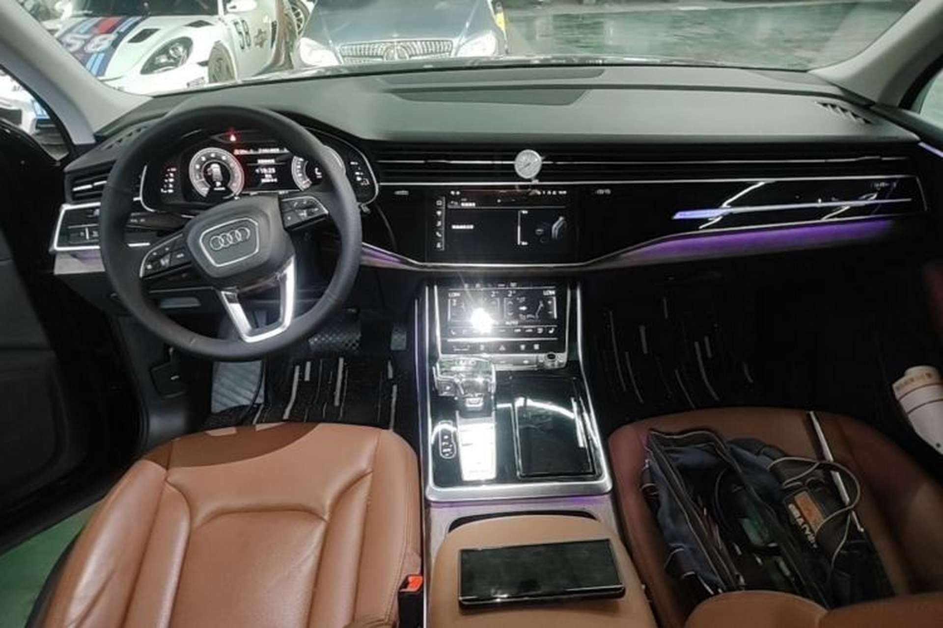 Used Audi Q7 2021 55 TFSI quattro S line Sport model Center Console