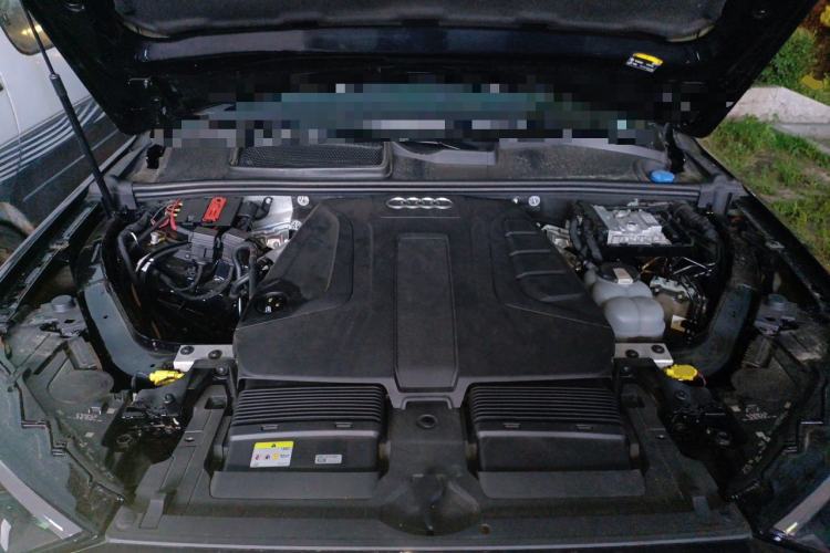 Used Audi Q7 2021 45 TFSI quattro S line Sport model Engine Bay