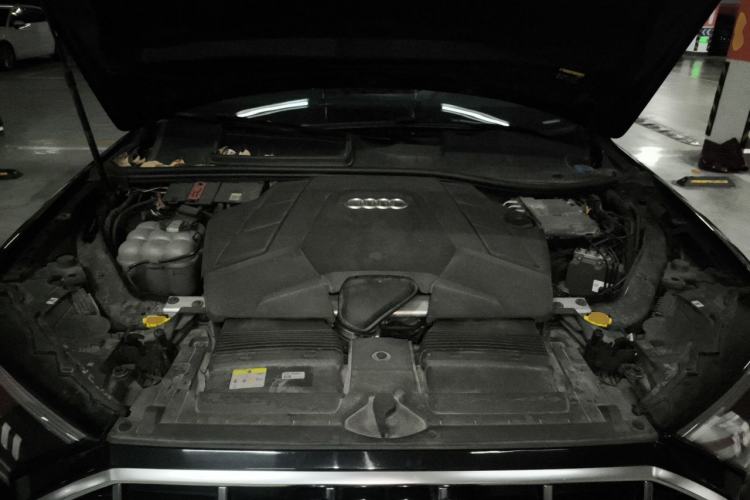 Used Audi Q7 2021 55 TFSI quattro S line Sport model Engine Bay