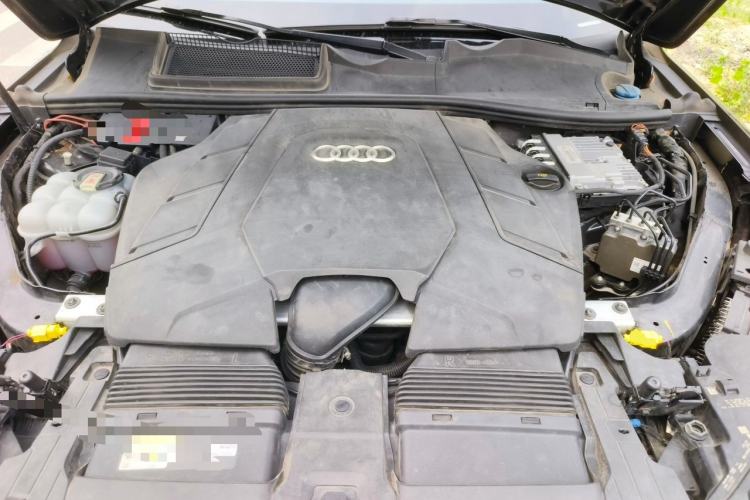 Used Audi Q7 2021 55 TFSI quattro S line Sport model Engine Bay