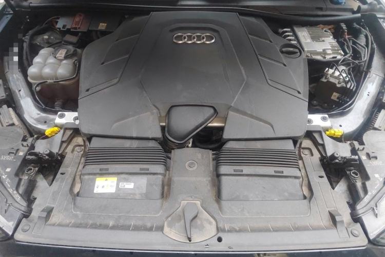 Used Audi Q7 2021 55 TFSI quattro S line Sport model Engine Bay