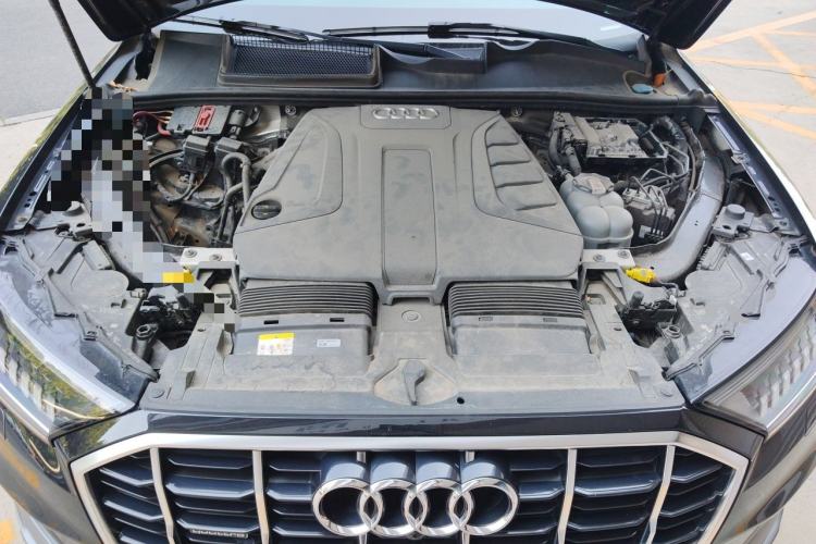 Used Audi Q7 2021 45 TFSI quattro S line Sport model Engine Bay