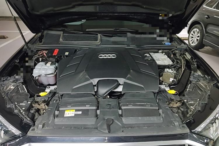 Used Audi Q7 2021 55 TFSI quattro S line Sport model Engine Bay