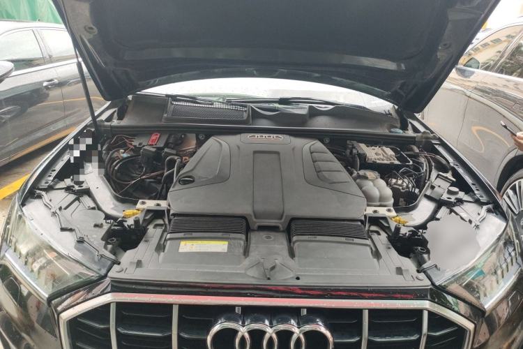 Used Audi Q7 2021 45 TFSI quattro S line Sport model Engine Bay