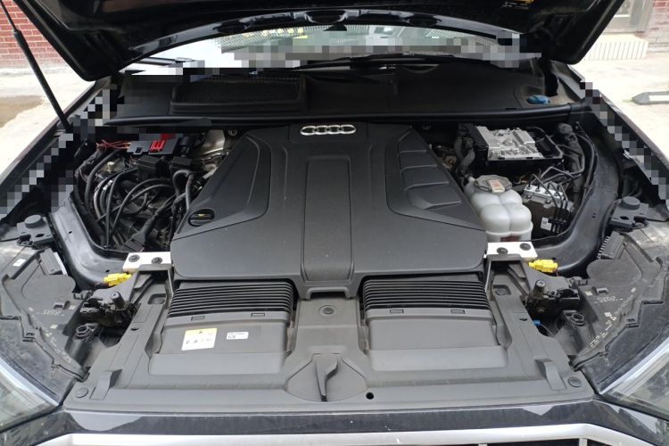 Used Audi Q7 2021 45 TFSI quattro S line Sport model Engine Bay
