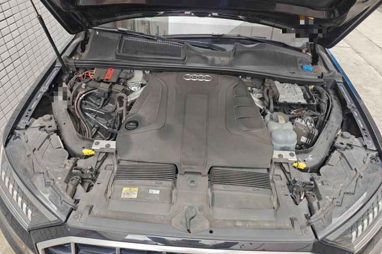 Used Audi Q7 2021 45 TFSI quattro S line Sport model Engine Bay