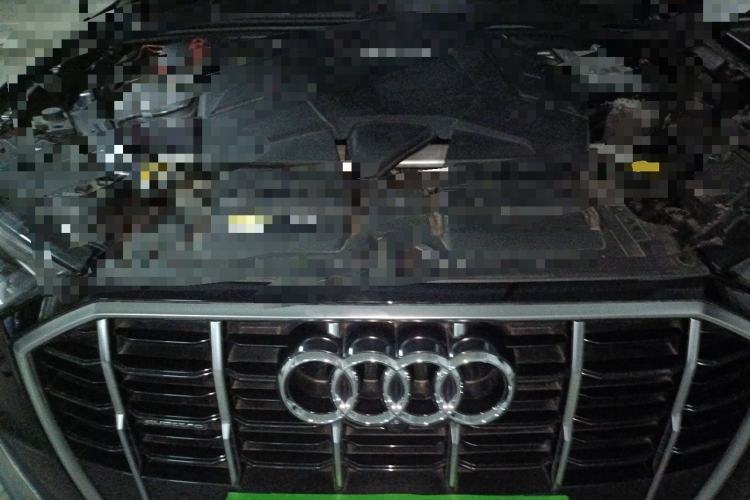 Used Audi Q7 2021 55 TFSI quattro S line Sport model Engine Bay