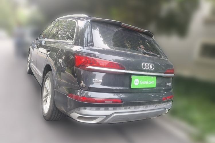 Used Audi Q7 2021 45 TFSI quattro S line Sport model Rear Left 45 Deg