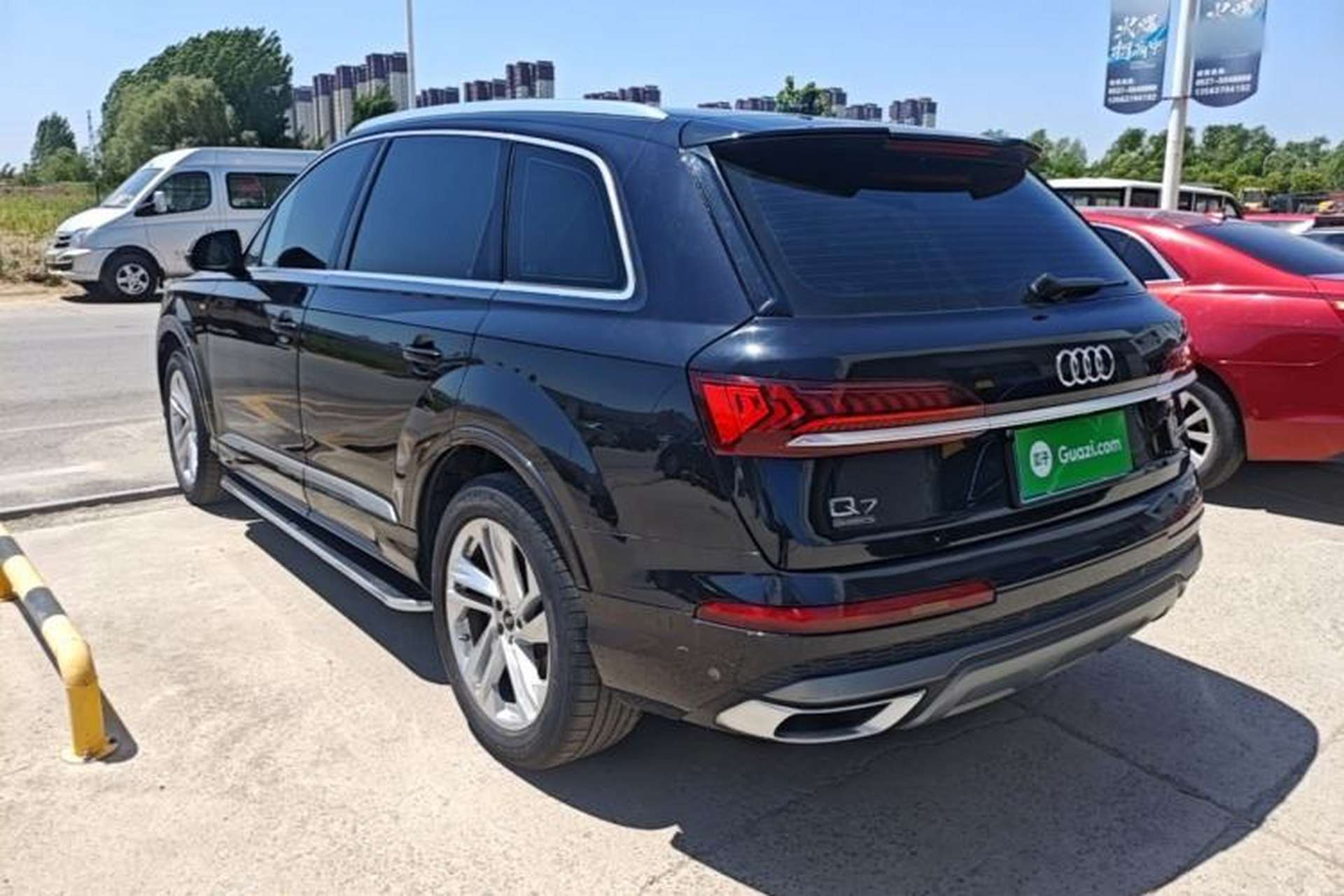 Used Audi Q7 2021 45 TFSI quattro S line Sport model Rear Left 45 Deg
