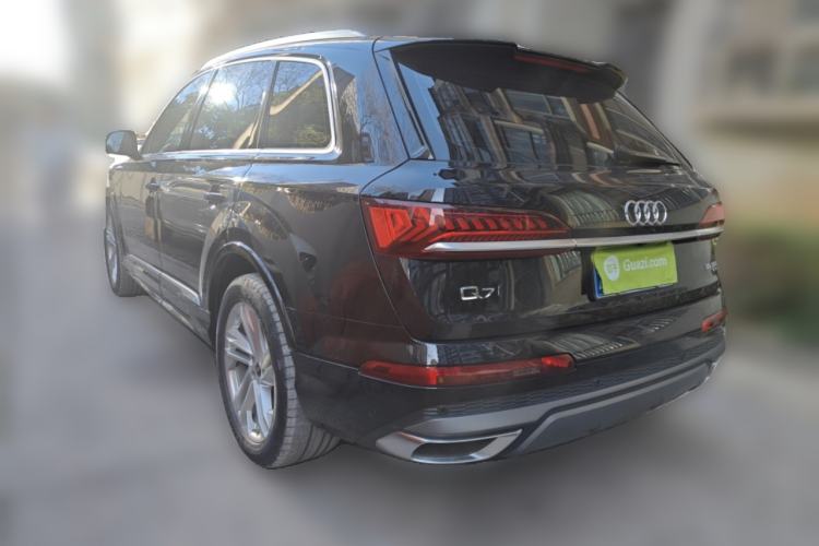 Used Audi Q7 2021 55 TFSI quattro S line Sport model Rear Left 45 Deg