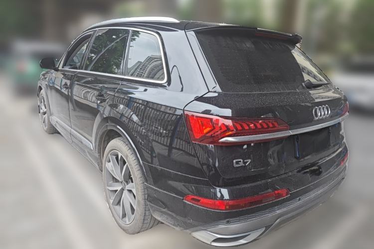 Used Audi Q7 2021 55 TFSI quattro S line Sport model Rear Left 45 Deg