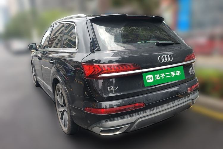 Used Audi Q7 2021 55 TFSI quattro S line Sport model Rear Left 45 Deg