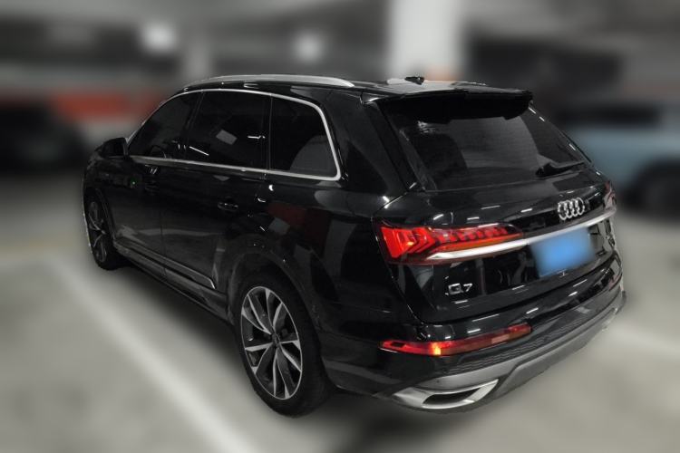 Used Audi Q7 2021 55 TFSI quattro S line Sport model Rear Left 45 Deg