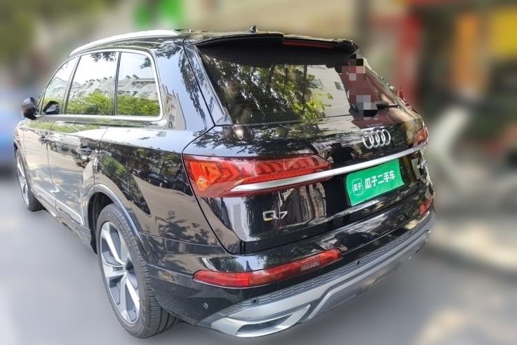 Used Audi Q7 2021 55 TFSI quattro S line Prestige Edition Rear Left 45 Deg