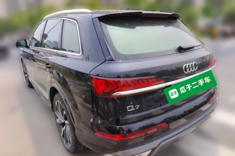 Used Audi Q7 2021 55 TFSI quattro S line Sport model Rear Left 45 Deg