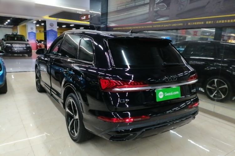 Used Audi Q7 2021 55 TFSI quattro S line Sport model Rear Left 45 Deg