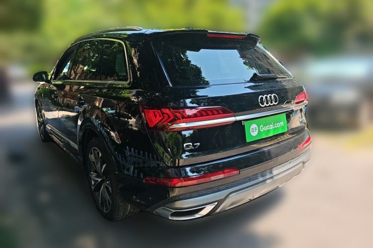 Used Audi Q7 2021 55 TFSI quattro S line Sport model Rear Left 45 Deg