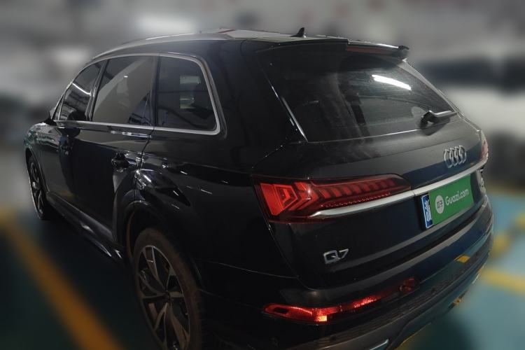 Used Audi Q7 2021 55 TFSI quattro S line Sport model Rear Left 45 Deg