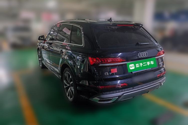 Used Audi Q7 2021 55 TFSI quattro S line Sport model Rear Left 45 Deg