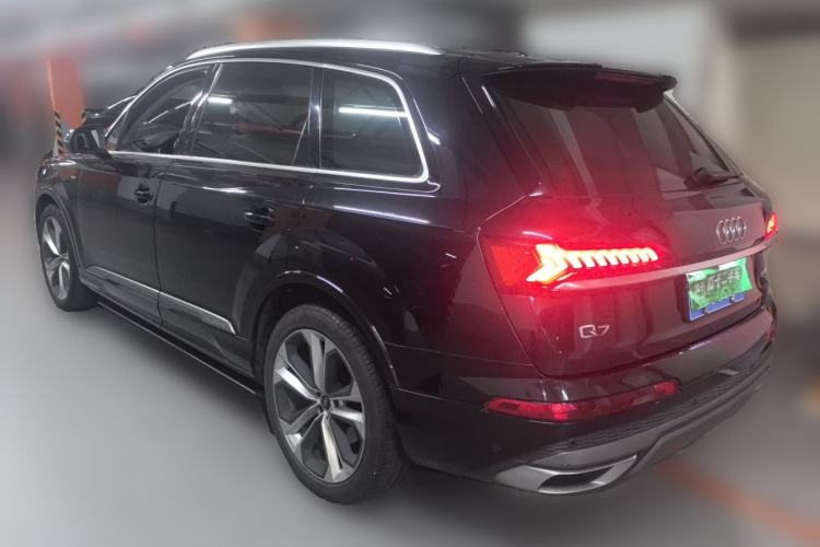 Used Audi Q7 2021 55 TFSI quattro S line Prestige Edition Rear Left 45 Deg
