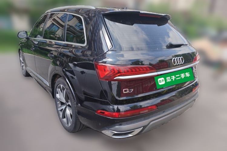 Used Audi Q7 2021 55 TFSI quattro S line Sport model Rear Left 45 Deg