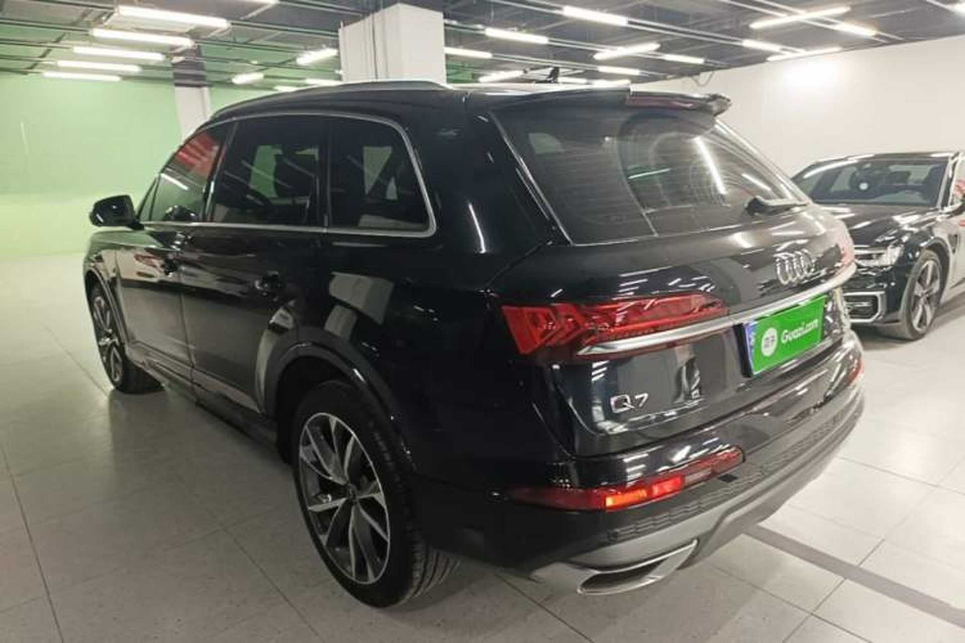 Used Audi Q7 2021 55 TFSI quattro S line Sport model Rear Left 45 Deg