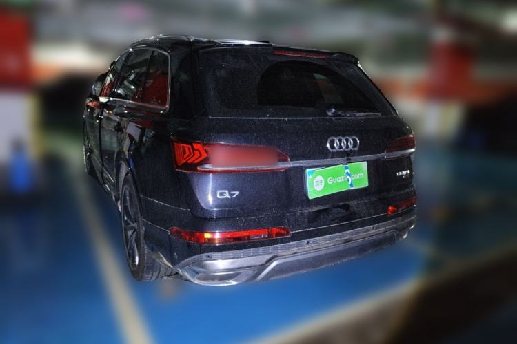 Used Audi Q7 2021 55 TFSI quattro S line Sport model Rear Left 45 Deg