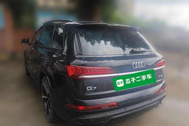 Used Audi Q7 2021 55 TFSI quattro S line Sport model Rear Left 45 Deg