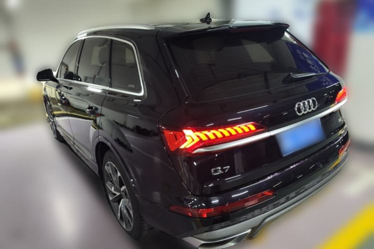 Used Audi Q7 2021 55 TFSI quattro S line Sport model Rear Left 45 Deg