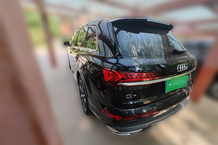 Used Audi Q7 2021 55 TFSI quattro S line Sport model Rear Left 45 Deg