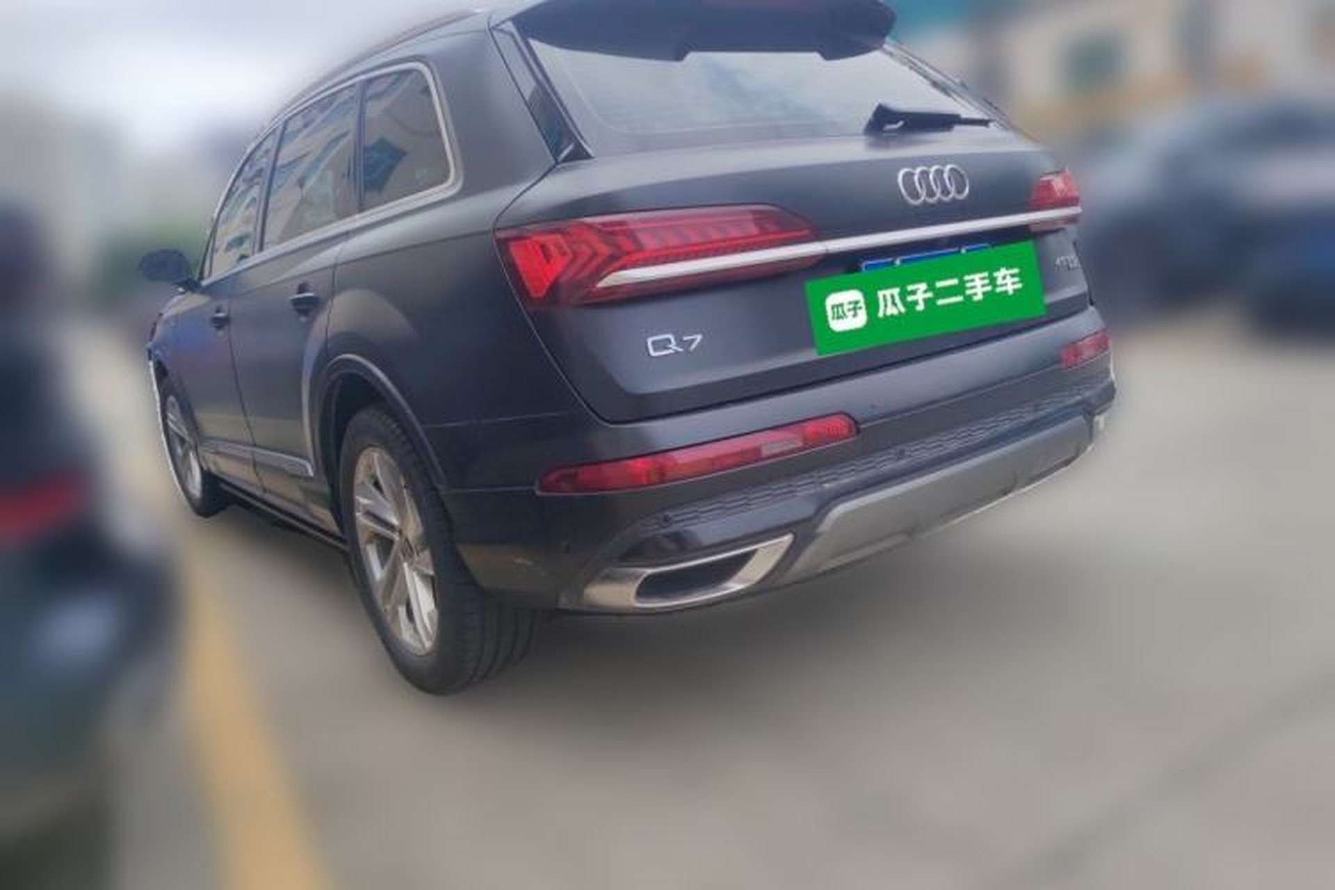 Used Audi Q7 2021 45 TFSI quattro S line Sport model Rear Left 45 Deg