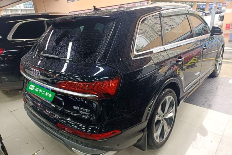 Used Audi Q7 2021 55 TFSI quattro S line Prestige Edition Rear Right 45 Deg