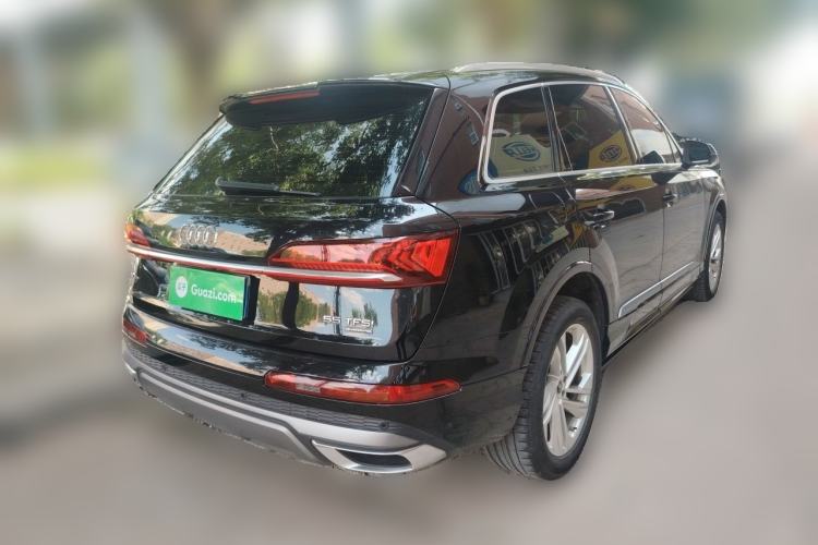 Used Audi Q7 2021 55 TFSI quattro S line Sport model Rear Right 45 Deg