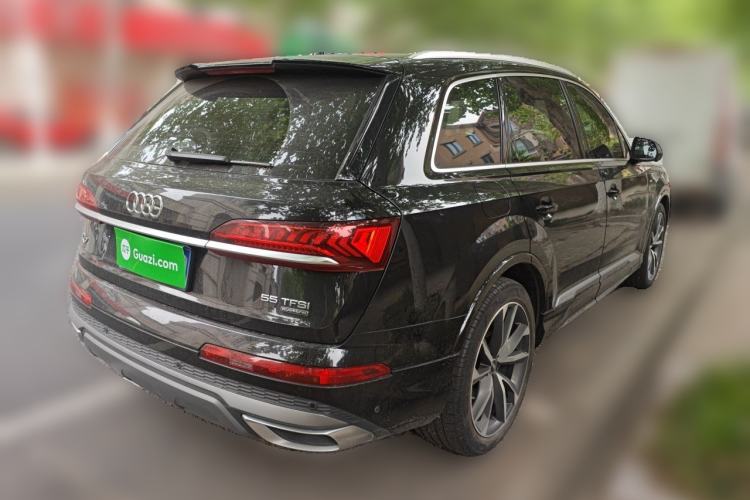 Used Audi Q7 2021 55 TFSI quattro S line Sport model Rear Right 45 Deg