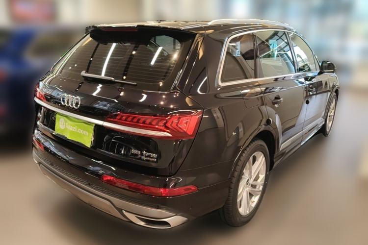 Used Audi Q7 2021 55 TFSI quattro S line Sport model Rear Right 45 Deg