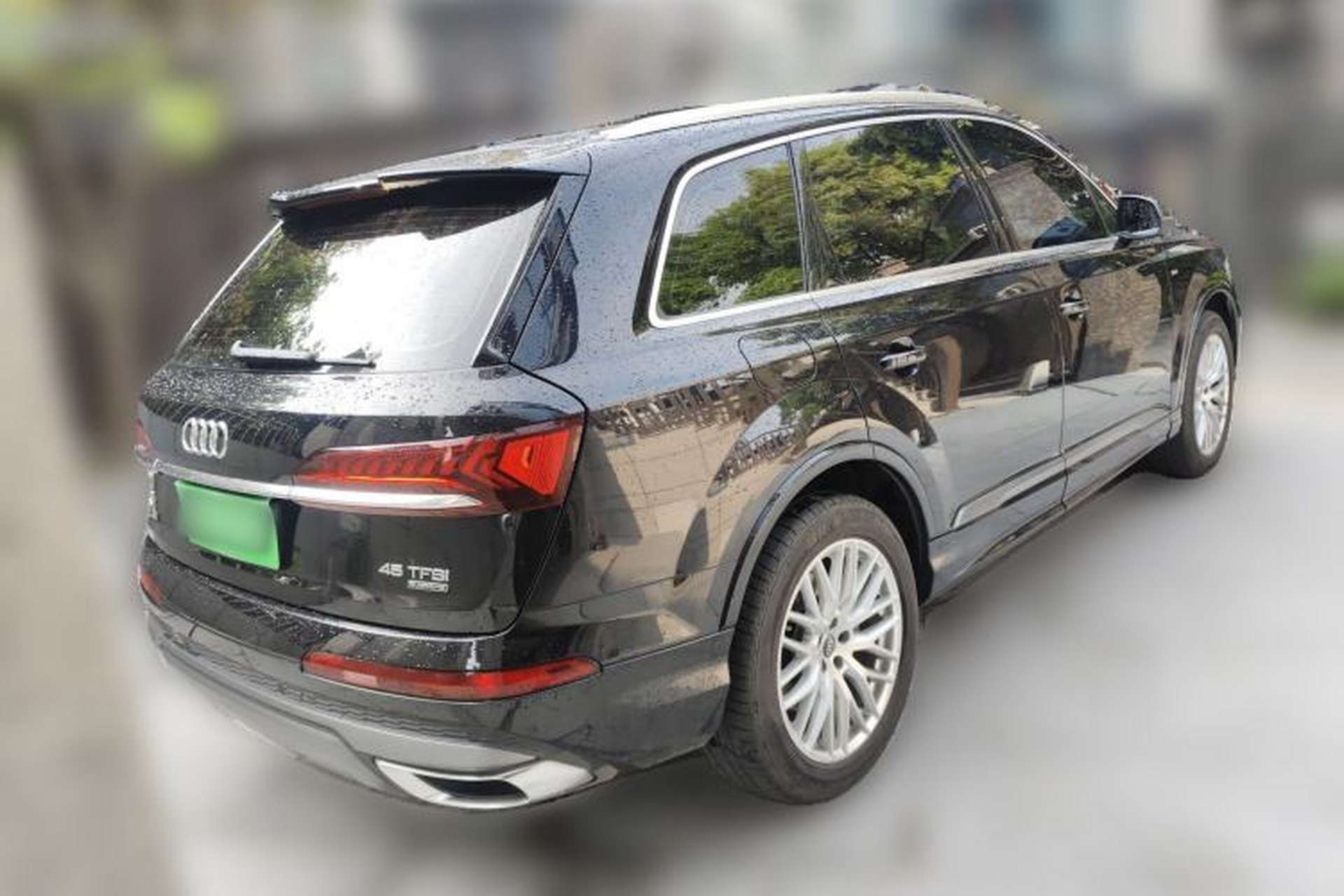Used Audi Q7 2021 45 TFSI quattro S line Sport model Rear Right 45 Deg