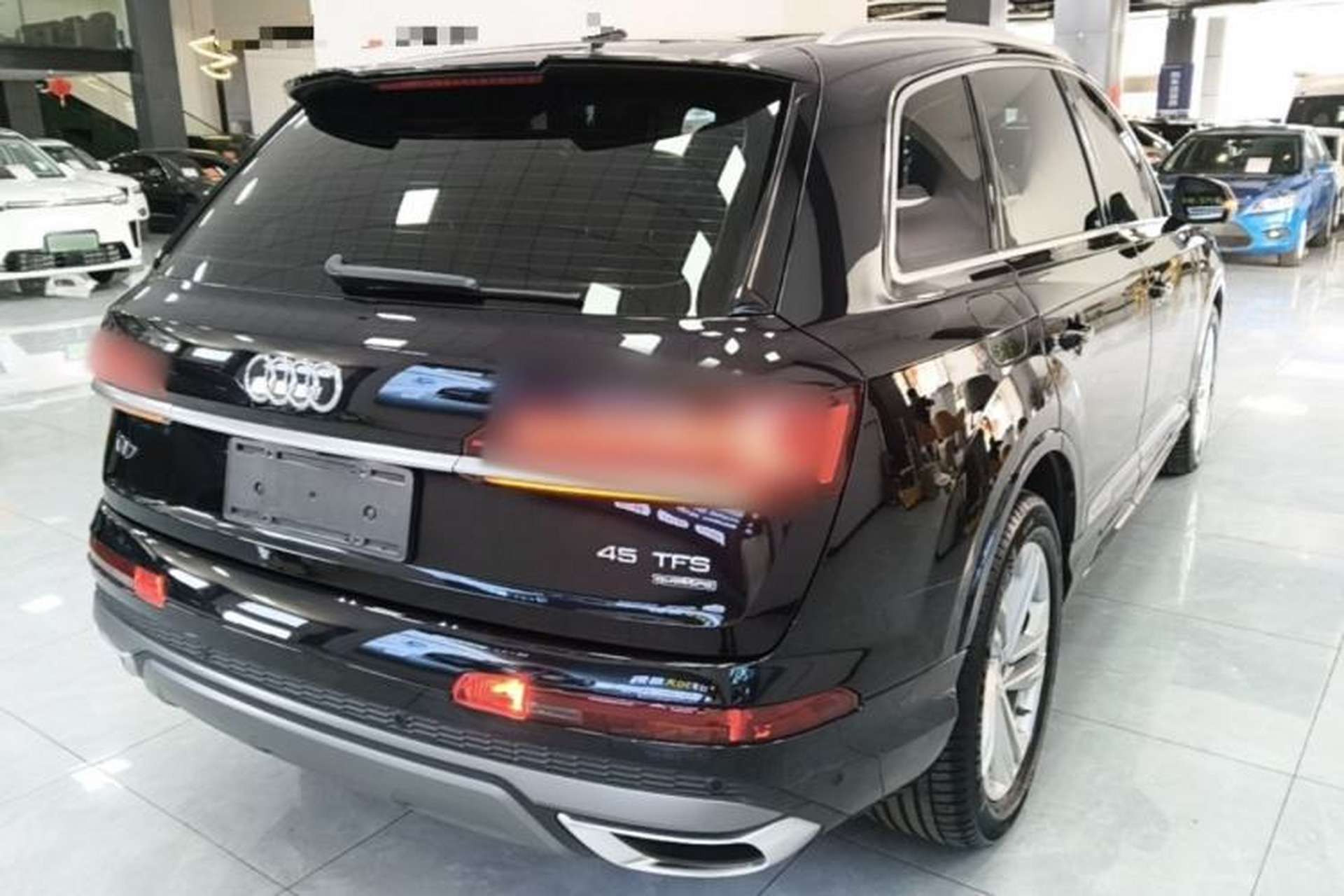 Used Audi Q7 2021 45 TFSI quattro S line Sport model Rear Right 45 Deg