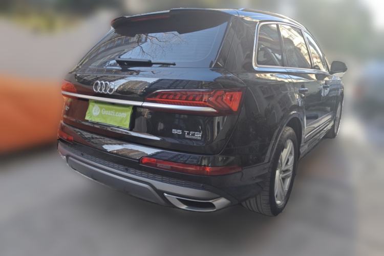 Used Audi Q7 2021 55 TFSI quattro S line Sport model Rear Right 45 Deg